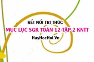 Mục lục SGK Toán 12 tập 2 Kết nối tri thức: Lý thuyết và bài tập Toán 12 Kết nối tri thức